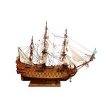 A SCALE MODEL OF THE SOLEIL ROYAL (1669)