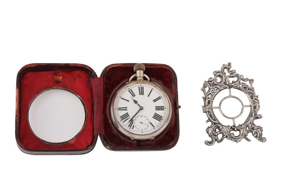 AN EDWARDIAN SILVER GOLIATH POCKET WATCH CASE, LONDON 1910, BY CHARLES EDWARD PHILLIPS - Image 2 of 3
