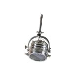 AN INDUSTRIAL CHROMED STEEL SPOTLIGHT