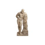 PURE WHITE LINES, AFTER THE ANTIQUE, A CLASSICAL SCULPTURE OF THE FARNESE HERCULES