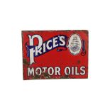 A PRICE'S MOTOR OILS ENAMEL SIGN