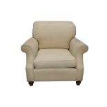 A KINGCOME SOFAS CREAM UPHOLSTERED ARMCHAIR
