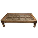 A SUBSTANTIAL INDIAN COFFEE TABLE