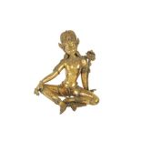 A TIBETAN GILT BRONZE MODEL OF TARA, IN THE 17TH CENTURY STYLE, POSSBLY 19TH CENTURY