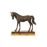 A MODERN EQUESTRIAN BRONZE