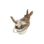 TAXIDERMY: A BUNNY IN GRAVY BOAT