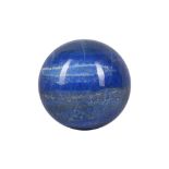 A LARGE SOLID LAPIS LAZULI SPHERE