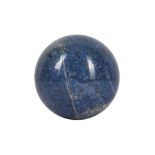 A SOLID 'BLUE JEAN' LAPIS LAZULI SPHERE