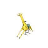 A PAINTED FIBREGLASS FAIRGROUND MODEL OF A GIRAFFE, PROBABLY 1960'S