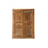 A PAIR OF WOODEN WINDOW SHUTTERS Iran, 20th century