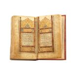 AN IRANIAN QUR'AN Iran, signed Ibn Muhammad Hashem Muhammad Reza Khwansari and dated Rabi’ ul Awwal