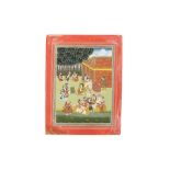 AN ENCAMPMENT SCENE Jaipur, Rajasthan, North-Western India, 19th century