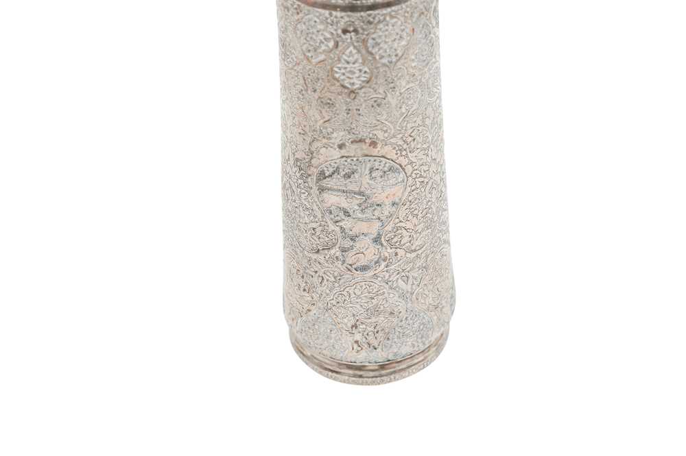 A PERSIAN SILVER VASE Qajar Iran, late 19th - early 20th century - Image 2 of 5