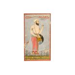 A STANDING PORTRAIT OF NAWAB BAHLUL KHAN Northern India, late 19th century