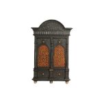 AN ALHAMBRA-STYLE CAST-IRON SAFE WALL CABINET WITH A SECRET LOCK Germany, late 19th century, after R