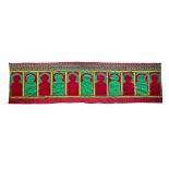 A LARGE MOROCCAN WALL HANGING WITH ELEVEN MIHRABS (HAITI) Fez, Morocco, North Africa, ca. 1980 - 200