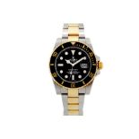 ROLEX SUBMARINER STAINLESS STEEL AND 18K YELLOW GOLD.