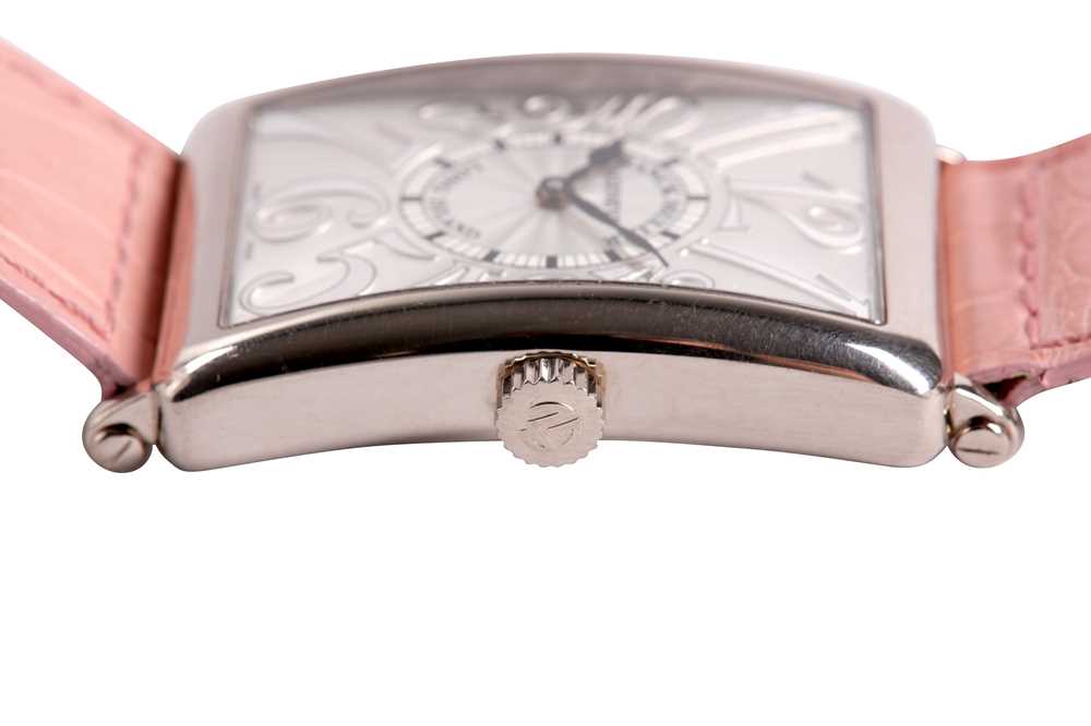 FRANCK MULLER 18K WHITE GOLD RELIEF LONG ISLAND. - Image 5 of 6