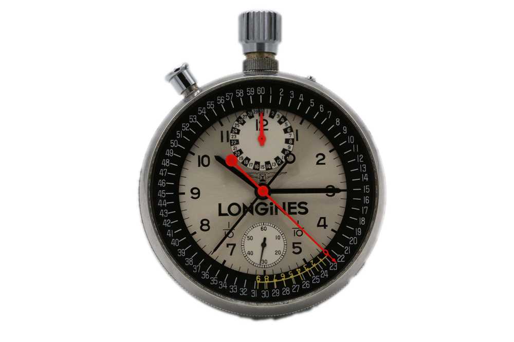 A RARE OFFICIAL LONGINES SPLIT SECONDS STOP WATCH CHRONOGRAPH FOR THE OLYMPICS IN 1987 - Image 6 of 9