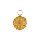 VERGE (FUSEE) POCKET WATCH 18K YELLOW GOLD.