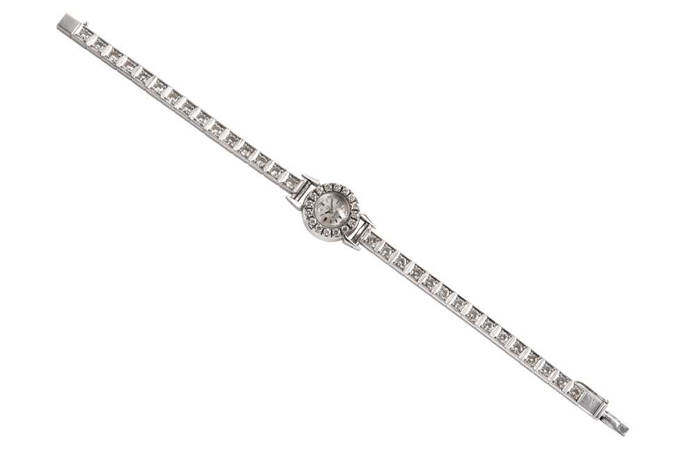 OMEGA WHITE GOLD AND DIAMONDS. - Image 3 of 4