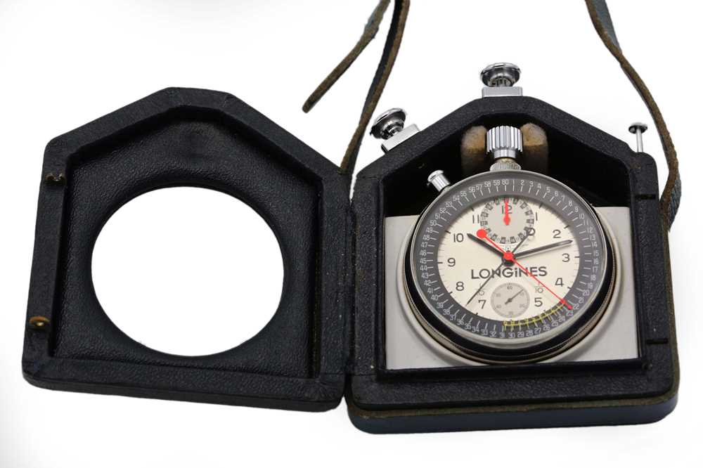 A RARE OFFICIAL LONGINES SPLIT SECONDS STOP WATCH CHRONOGRAPH FOR THE OLYMPICS IN 1987 - Image 3 of 9