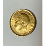 A George V gold sovereign, 1912,