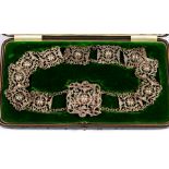 An Edwardian silver belt, Walker & Hall, Sheffield 1904,