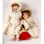 A composition head doll,