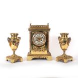A 19th Century French clock set,