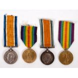 Pair (2), British War and Victory Medals (202615 Pte. A. Brown. Glouc. R. / 19245 Pte. R.W.