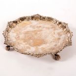 A Britannia standard silver salver, possibly James Morrison, London 1750,