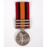 A Collection of Medals to the Gloucestershire Regiment: A Queen's South Africa Medal to Private H.