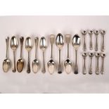 Six 18th Century silver tablespoons, Joseph Smith, London possibly 1732,
