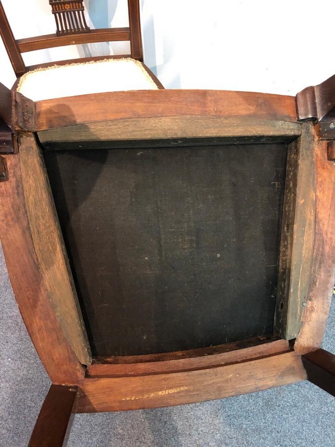 Two Edwardian mahogany chairs - Image 3 of 3