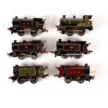 Six Hornby 0-gauge clockwork 040 locomotives
