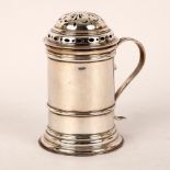 A silver kitchen shaker, Elkington & Co.