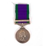 General Service 1962-2007, 1 clasp, Northern Ireland (24320417 Pte P J Beaumont Glosters),