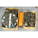 A large quantity of Hornby 0-guage track, signals, buffers etc.