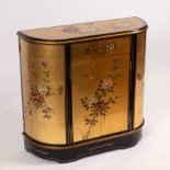 A modern Chinese gilt lacquer side cabinet, 84cm wide, 80cm high, 29.