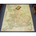 Cary's Six Sheet Map of England & Wales With Part of Scotland, 1818.