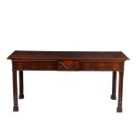 A George III mahogany serving table,