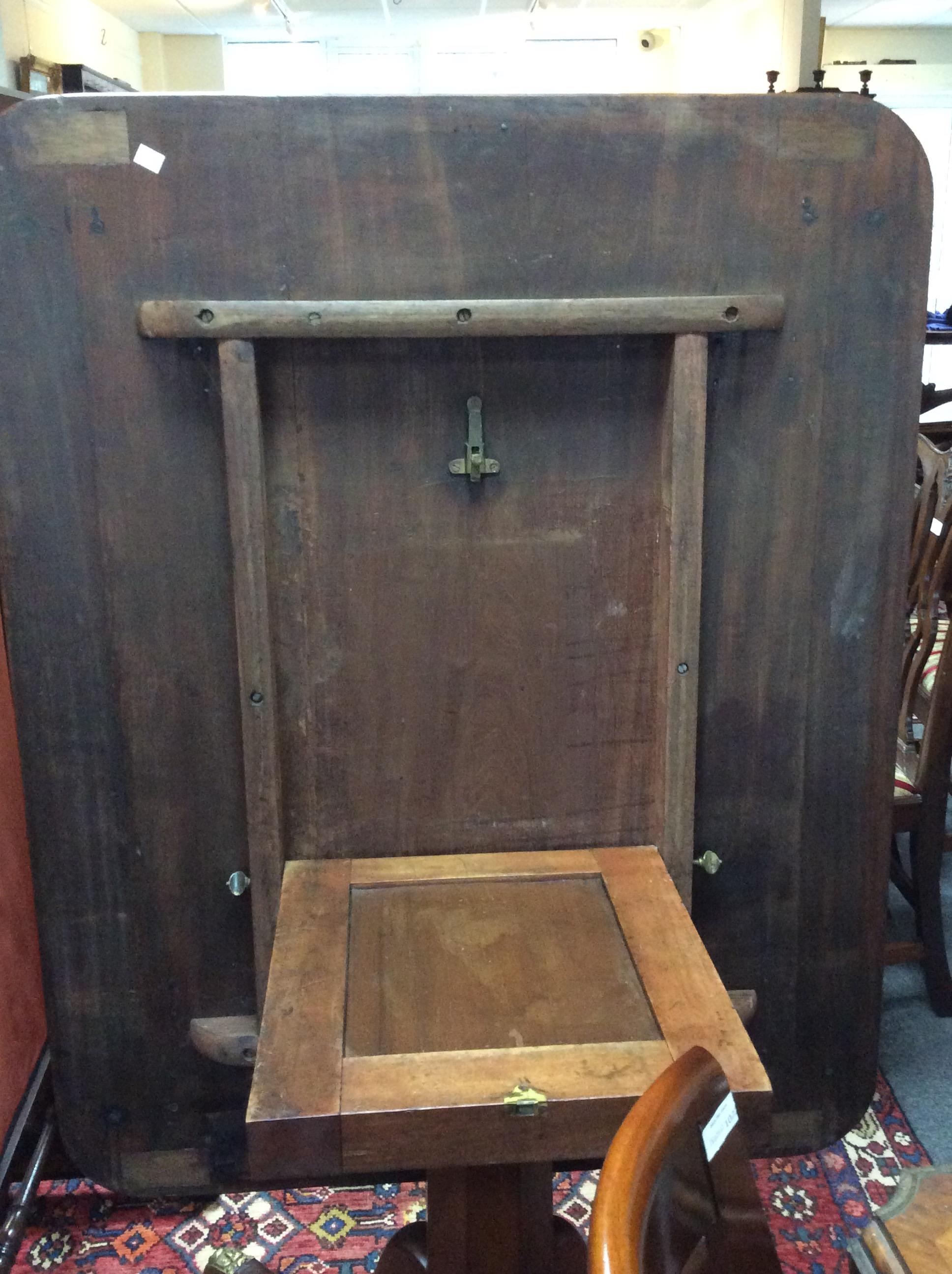 A Regency mahogany rectangular table on an octagonal tapered column and quadruple support, - Image 5 of 7