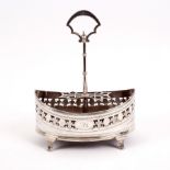 A George III silver cruet stand, Peter & Ann Bateman, London 1796,