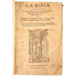 La Bibia, [Geneva] Francesco Durone, 1562. Folio, cont.