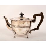 A silver teapot, HW, Sheffield circa 1900,