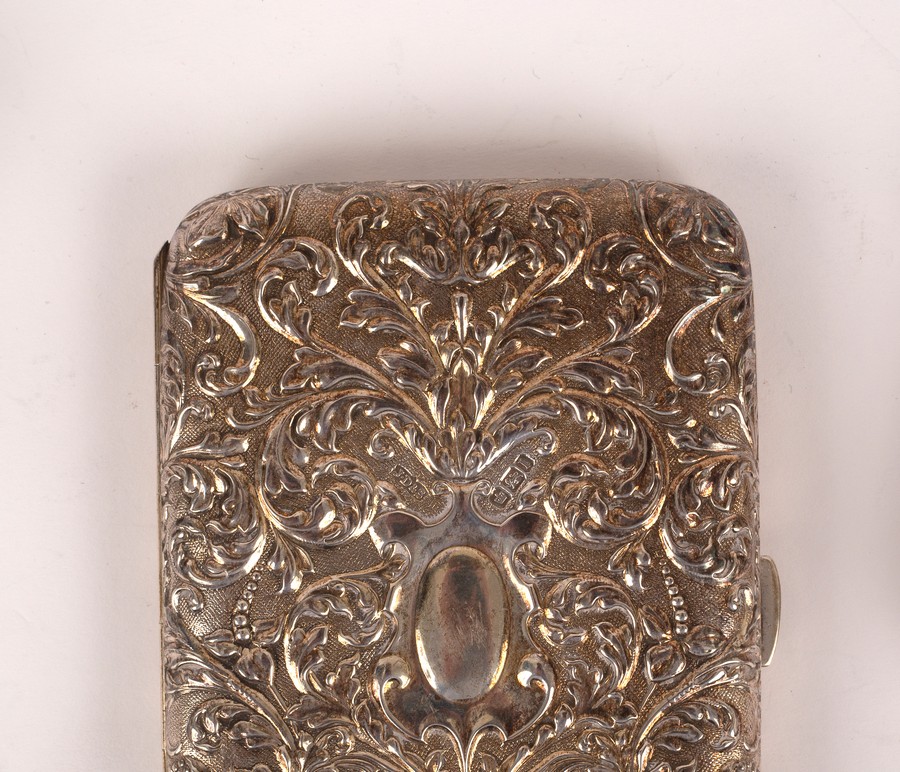 An Edwardian silver cigarette case, James Dixon & Sons. - Image 2 of 2