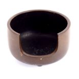 A Japanese Meji period bronze bloodletting bowl,