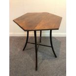 An early 20th Century folding fruitwood table,