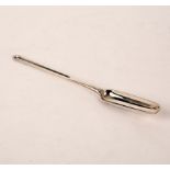 A George III silver marrow scoop, William Sumner, London 1795, crested, 23cm long,